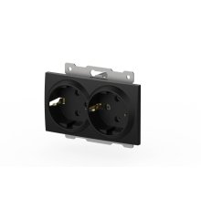 Розетка двухместная с заземлением ELBI Zena Vega 609-014800-907