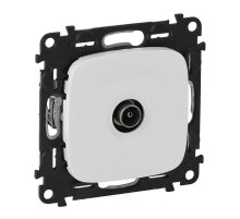 Розетка ТV проходная Legrand Valena Allure белая 753761