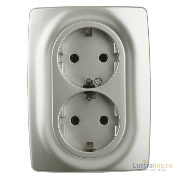 Розетка 2x2P+E Schuko со шторками Эра 12-2108-15 Б0036451