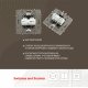 Розетка телефонная RJ11 + компьютерная RJ45 Arte Milano 217.44-1.shampan