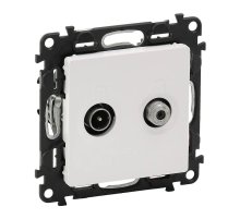 Розетка TV-SAT Legrand Valena Life c топологией звезда белая 753464