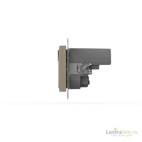 Розетка с заземлением и защитой от детей + два входа USB для заряда устройства ELBI Zena Vega 609-012500-317 Розетка с заземлением и защитой от детей + два входа USB для заряда устройства ELBI Zena Vega 609-012500-317