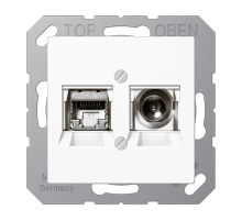 Розетка Smart TV Jung MMDA4521WW