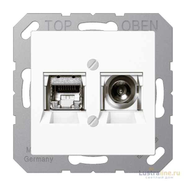 Розетка Smart TV Jung MMDA4521WW
