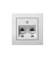 Розетка компьютерная двойная (RJ45) Liregus Epsilon 28-033