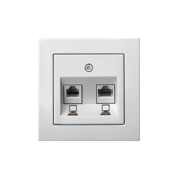 Розетка компьютерная двойная (RJ45) Liregus Epsilon 28-033