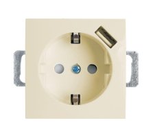 Розетка Stekker Эрна c/з 16A 250V с защитной шторкой и с USB слоновая кость PST16-9111-02 39329 Розетка Stekker Эрна c/з 16A 250V с защитной шторкой и с USB слоновая кость PST16-9111-02 39329