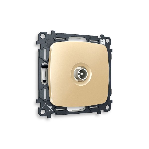Комплект механизма TV розетки проходной 5-1000 MHz 4dB Ambrella Volt Omega MO613030