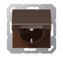 Розетка 2K+З с крышкой Jung A1520BFKLMO Розетка 2K+З с крышкой Jung A1520BFKLMO