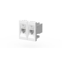 Розетка компьютерная двухместная (Cat 6) ELBI Moda Vox 611-040232-248