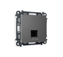 Комплект механизма компьютерной розетки RJ-45(8P8C) CAT6 со шторкой Ambrella Volt Alfa MA662010