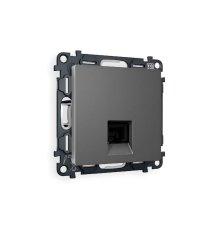 Комплект механизма компьютерной розетки RJ-45(8P8C) CAT6 со шторкой Ambrella Volt Alfa MA662010