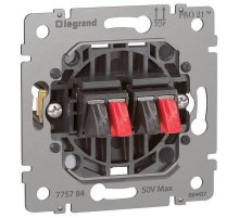 Розетка двойная акустических стереосистем Legrand Galea Life 775784