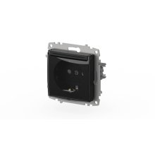 Розетка с крышкой, заземлением и защитой от детей ELBI Zena Vega 609-014800-219