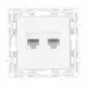 Розетка RJ45 Arte Milano 217.45-2.white