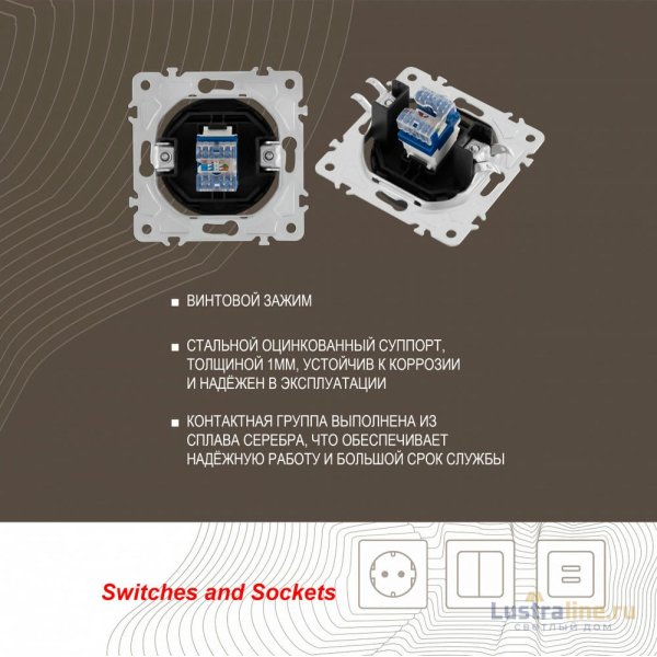 Розетка RJ45 Arte Milano 202.45-1.shampan