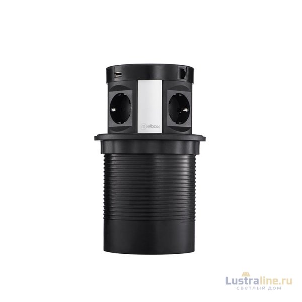 Блок розеток 107J (4 секции, 2 USB и RJ-45) Mebax 00-00001466