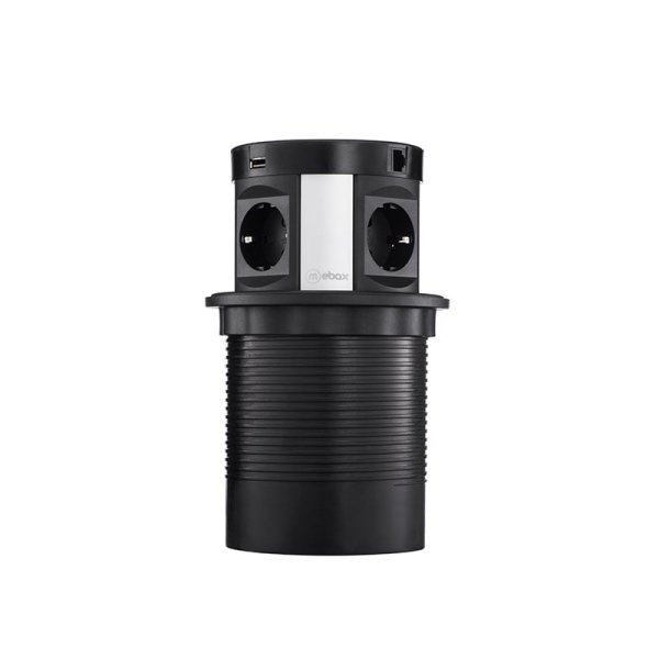 Блок розеток 107J (4 секции, 2 USB и RJ-45) Mebax 00-00001466
