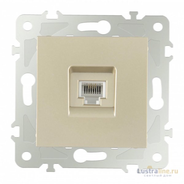 Розетка телефонная RJ11 Arte Milano 203.51-1.shampan