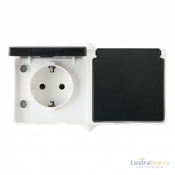 Розетка двойная с заземлением Arte Milano 309.40-2.grey