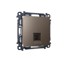 Комплект механизма компьютерной розетки RJ-45(8P8C) CAT6 со шторкой Ambrella Volt Alfa MA642010