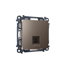 Комплект механизма компьютерной розетки RJ-45(8P8C) CAT6 со шторкой Ambrella Volt Alfa MA642010