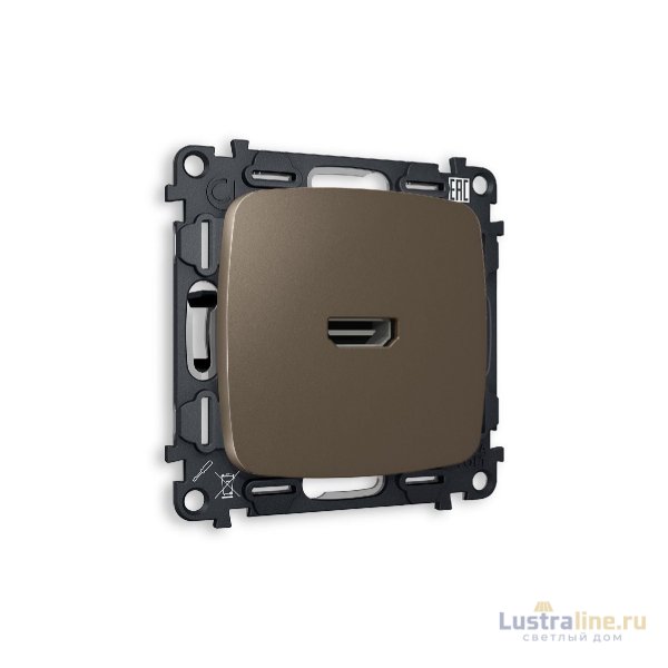 Комплект механизма розетки HDMI 2.0 40V/500mA 2.0GHz 5-18Gbit/s Ambrella Volt Omega MO644010