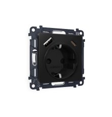 Комплект механизма розетки 2USB A+C 20W (быстрая зарядка) с/з Ambrella Volt Alfa MA810010