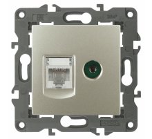 Розетка RJ45+TV Эра 14-3110-04 Б0034317