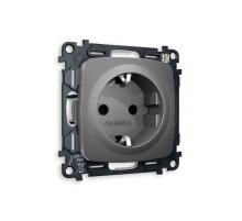 Комплект механизма розетки с/з cо шторками Ambrella Volt Omega MO657010