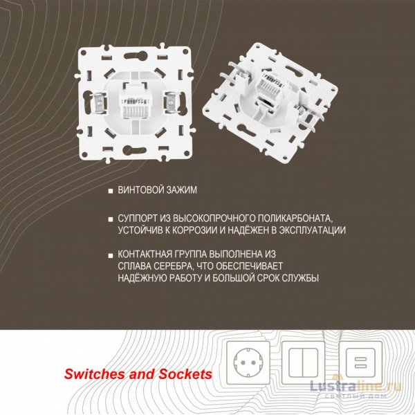 Розетка RJ45 Arte Milano 217.45-1.white