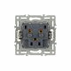 Механизм электрической розетки Arlight SCT-MEU1-PL-BK (250V, 16A) 043731