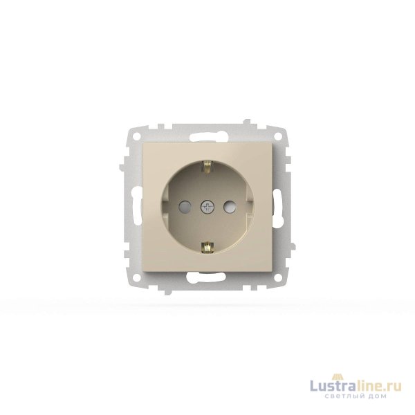 Розетка с заземлением и защитой от детей ELBI Zena Vega 609-010300-243
