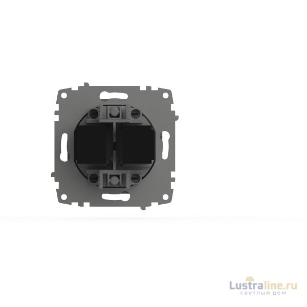Розетка компьютерная двухместная ( Cat 6) ELBI Zena Vega 609-011400-248