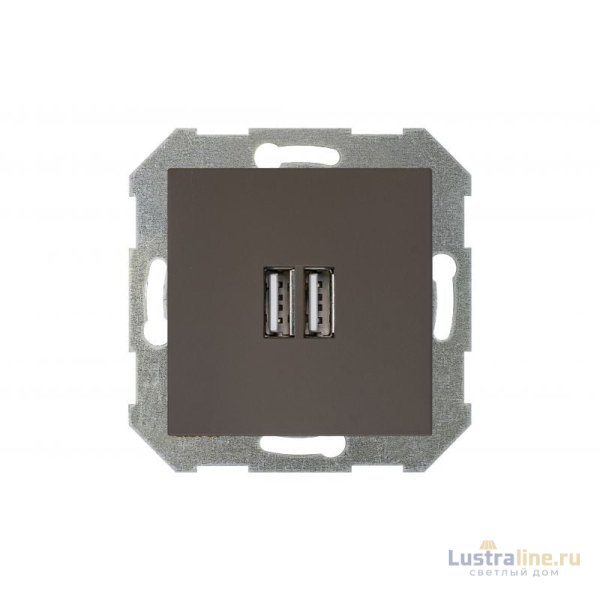 Розетка 2 usb Liregus Retro 29-016