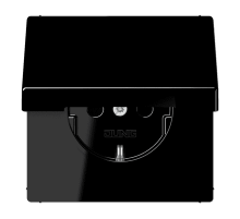 Розетка 2K+З со шторками Jung LS1520KIKLSW