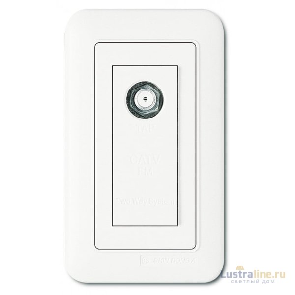 Розетка TV проходная SHIN DONG-A WST 1326 WH