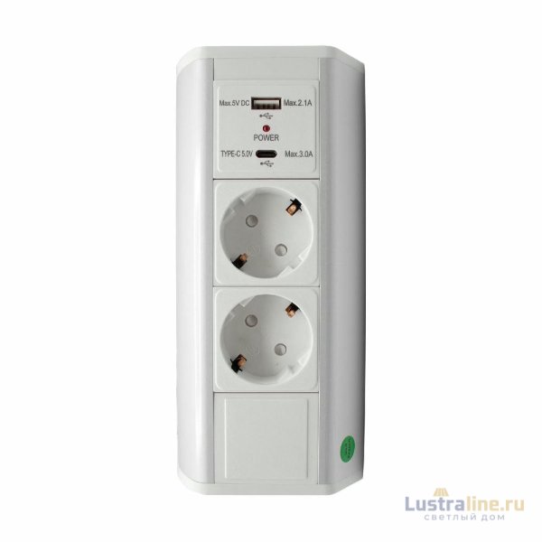 Блок розеток LK-BN1402 (2 секции 1 USB + 1 type-C) Mebax 00-00002870