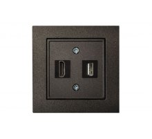 Розетка HDMI и USB Liregus Epsilon 28-1131