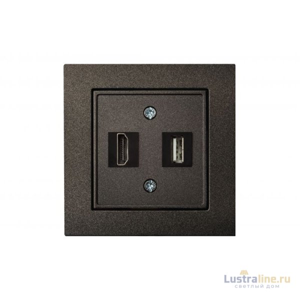 Розетка HDMI и USB Liregus Epsilon 28-1131