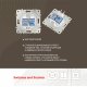 Розетка телефонная RJ11 + компьютерная RJ45 Arte Milano 205.44-1.white