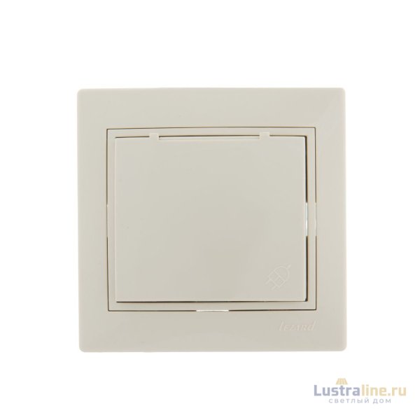 Розетка с/з с крышкой Lezard Mira 701-0303-123