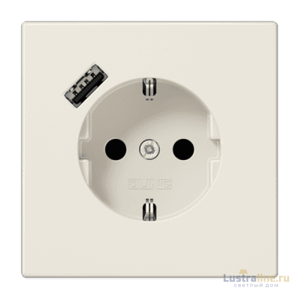 Розетка 2K+З USB Typ A Jung LS1520-18A