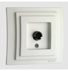 Розетка TV проходная Mono Electric Despina-Larissa белый 500-001905-137
