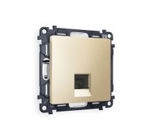 Комплект механизма телефонной розетки RJ-11(4P4C) со шторкой Ambrella Volt Alfa MA612030