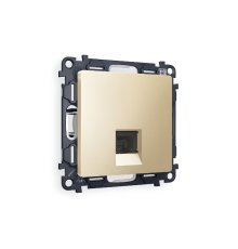 Комплект механизма телефонной розетки RJ-11(4P4C) со шторкой Ambrella Volt Alfa MA612030