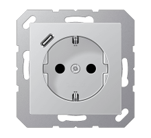 Розетка 2K+З USB Typ C Jung A1520-18CAL Розетка 2K+З USB Typ C Jung A1520-18CAL