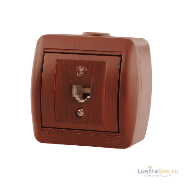 Розетка телефонная евро Lezard Nata 710-0600-137