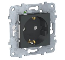 Розетка с заземлением, без шторок Schneider Electric Unica New NU505654
