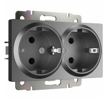 Розетка двойная с заземлением Werkel W1172064 4690389194443 a063107